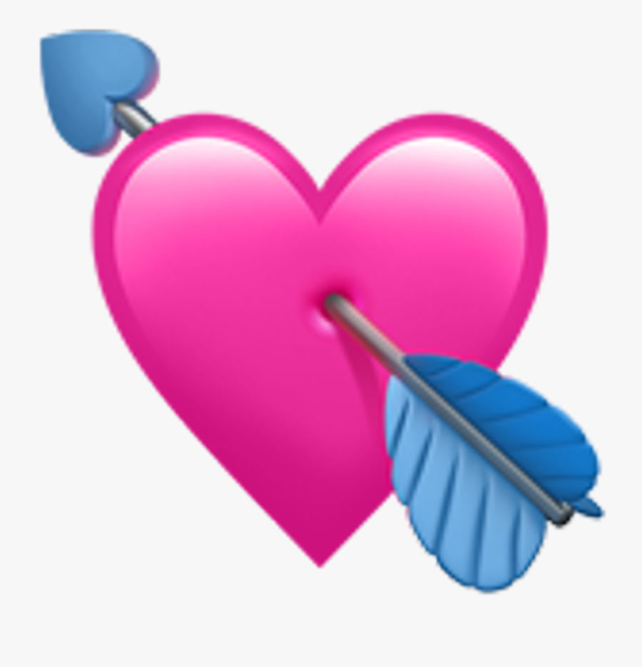 Emoji Heart Arrow Symbol - Heart Emoji Transparent Background, Transparent Clipart