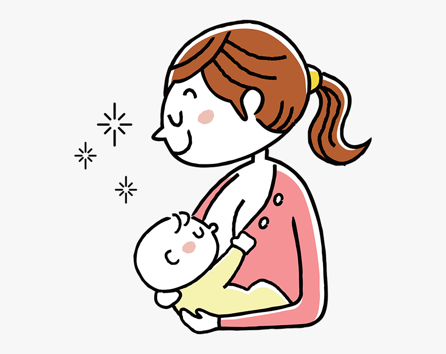 Breast Feeding Cartoon Png, Transparent Clipart
