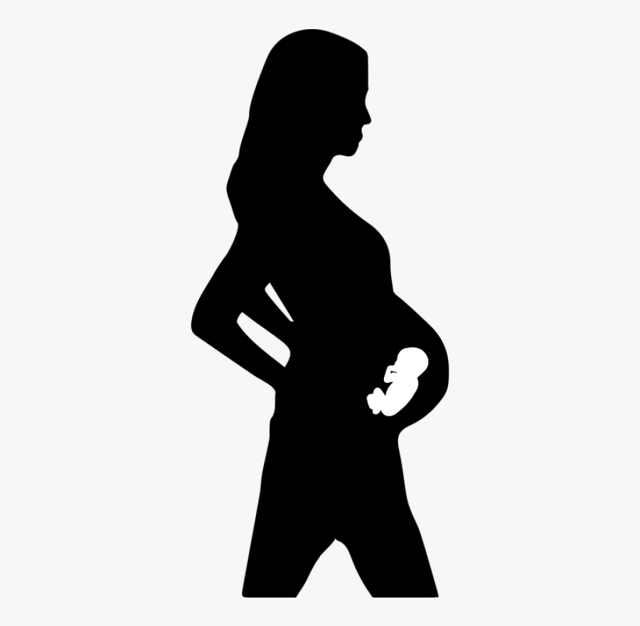 Pregnant Woman Silhouette Transparent, Transparent Clipart