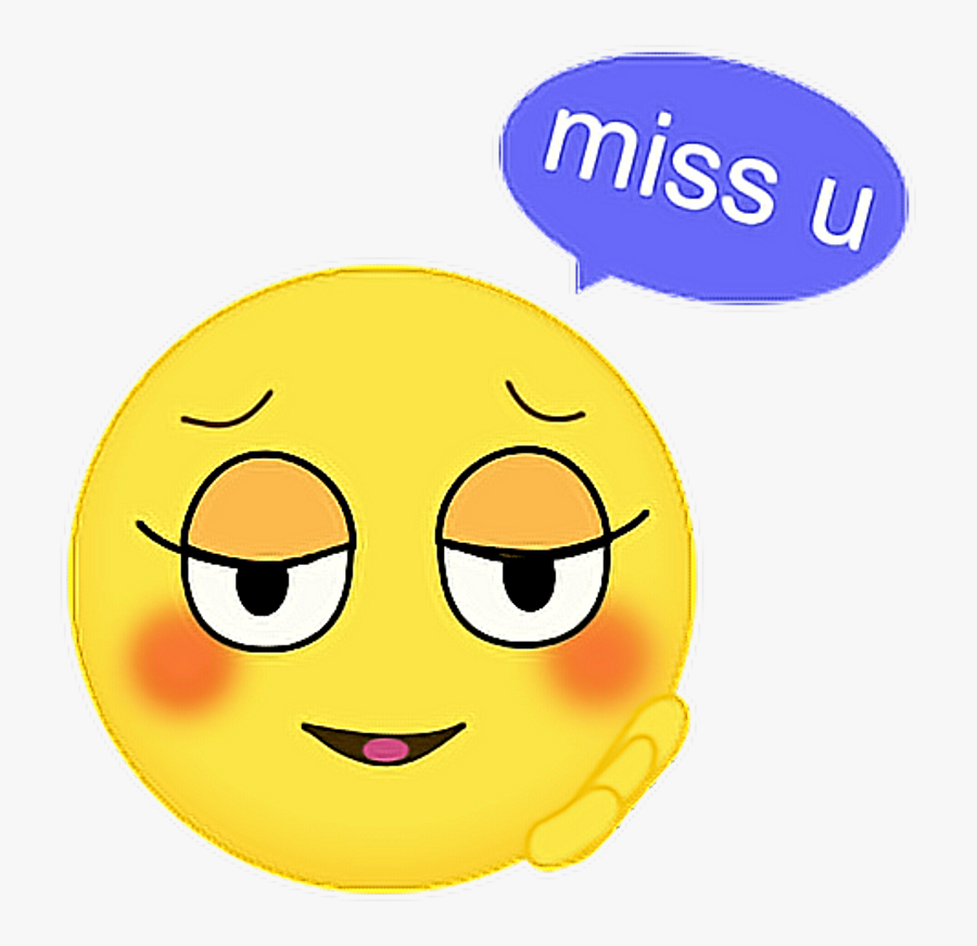 Ftemissyou Missyou Love Stickers - Miss You Emoji Cute, Transparent Clipart