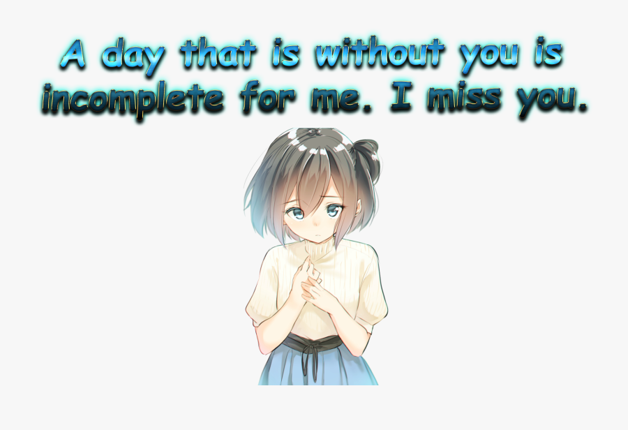 Miss You Messages Png Free Pic - Cartoon, Transparent Clipart