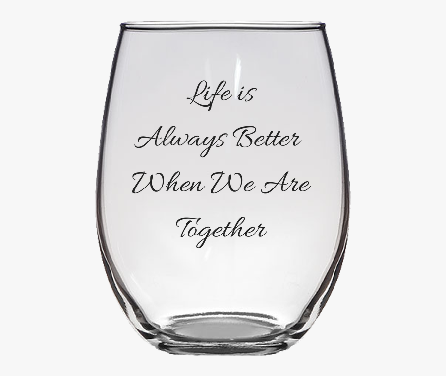 Transparent Stemless Wine Glass Clipart, Transparent Clipart