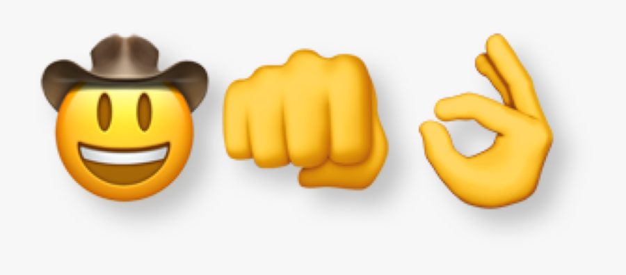 🤠👊👌 - Smiley, Transparent Clipart