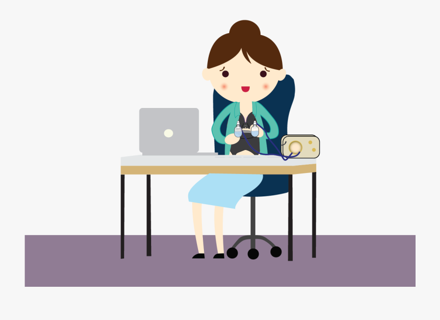 Transparent Older Sister Clipart - Breast Pump Illustration Png, Transparent Clipart