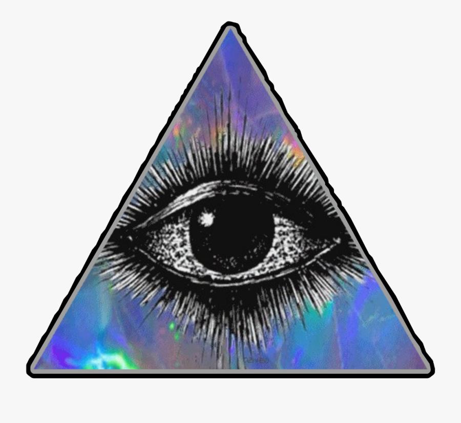 #eye #illuminati #all Seeing Eye #third Eye #holographic - All Seeing Eye Engraving, Transparent Clipart