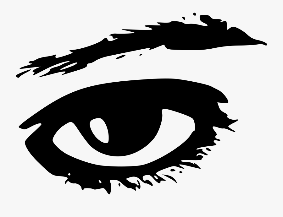 Look At Eyes Clip Art - Png Black And White Design, Transparent Clipart