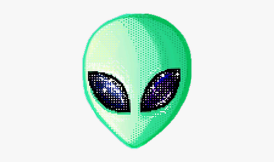 #pixel #8bit #thirdeye #alien #rad
#tumblr #aesthetic - 8 Bit Alien Png, Transparent Clipart