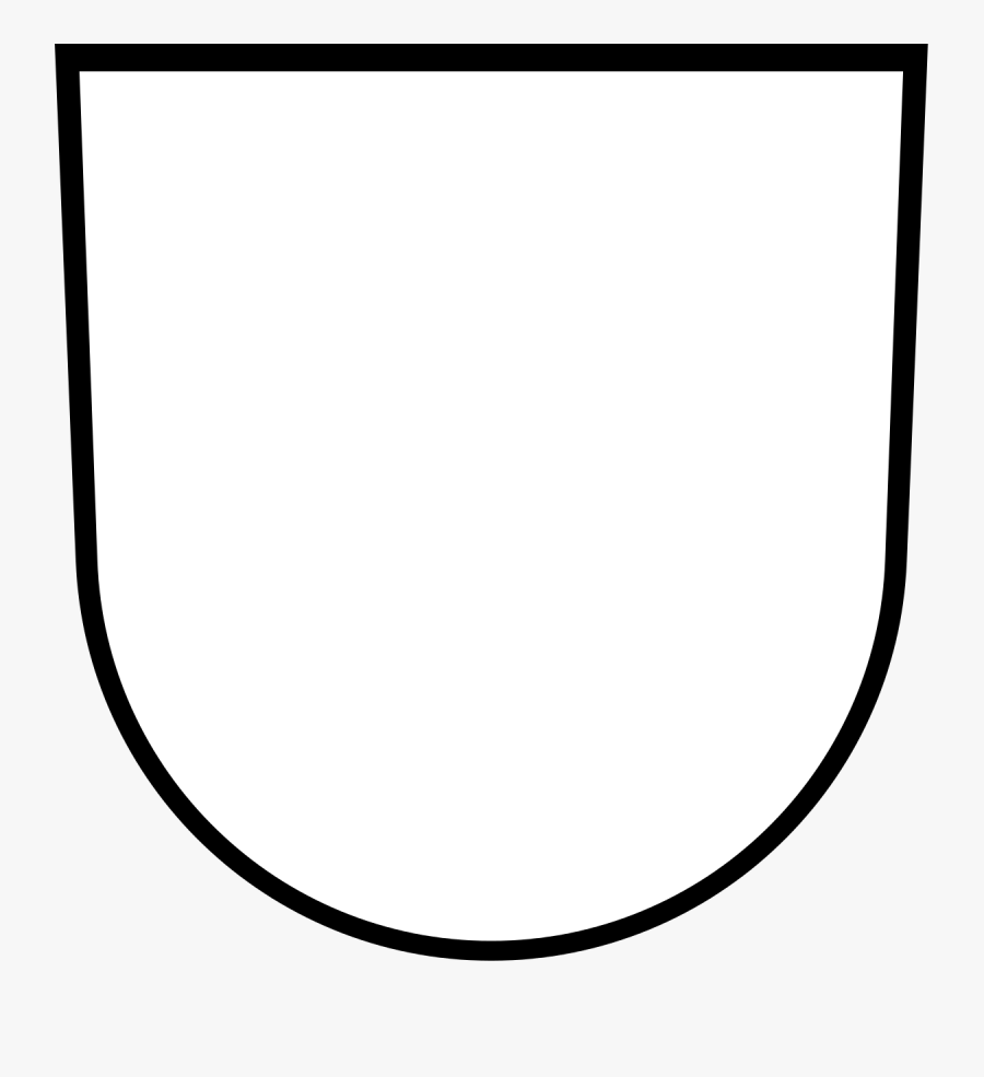 File - Wappen - Blank Heraldic Shield, Transparent Clipart