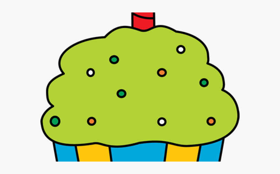 Cupcake Clipart Transparent Background - Cartoon Clipart Birthday Cupcake, Transparent Clipart