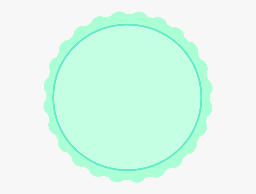 Blue Scallop Svg Clip Arts - Circle, Transparent Clipart