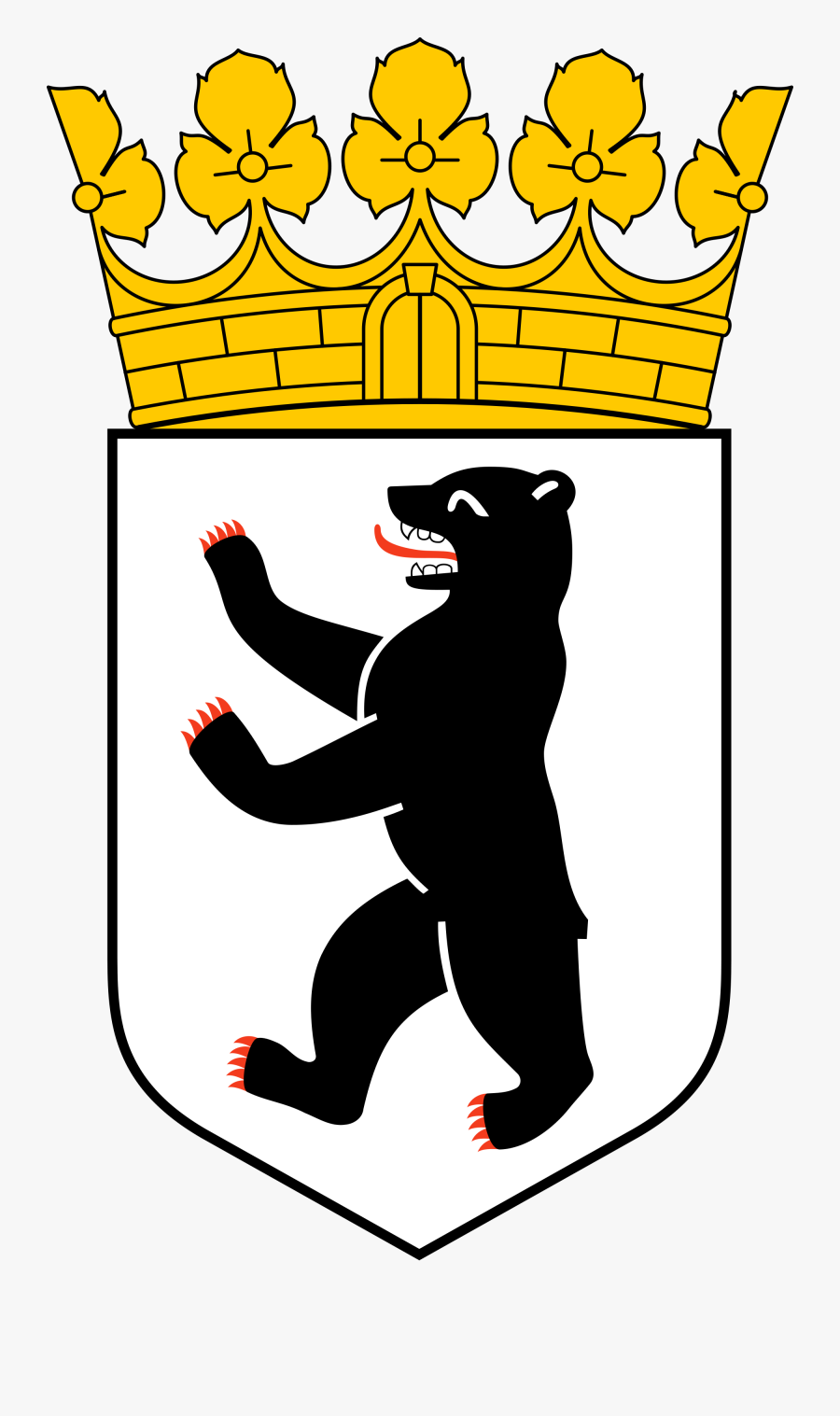 Berlin Wappen Png, Transparent Clipart