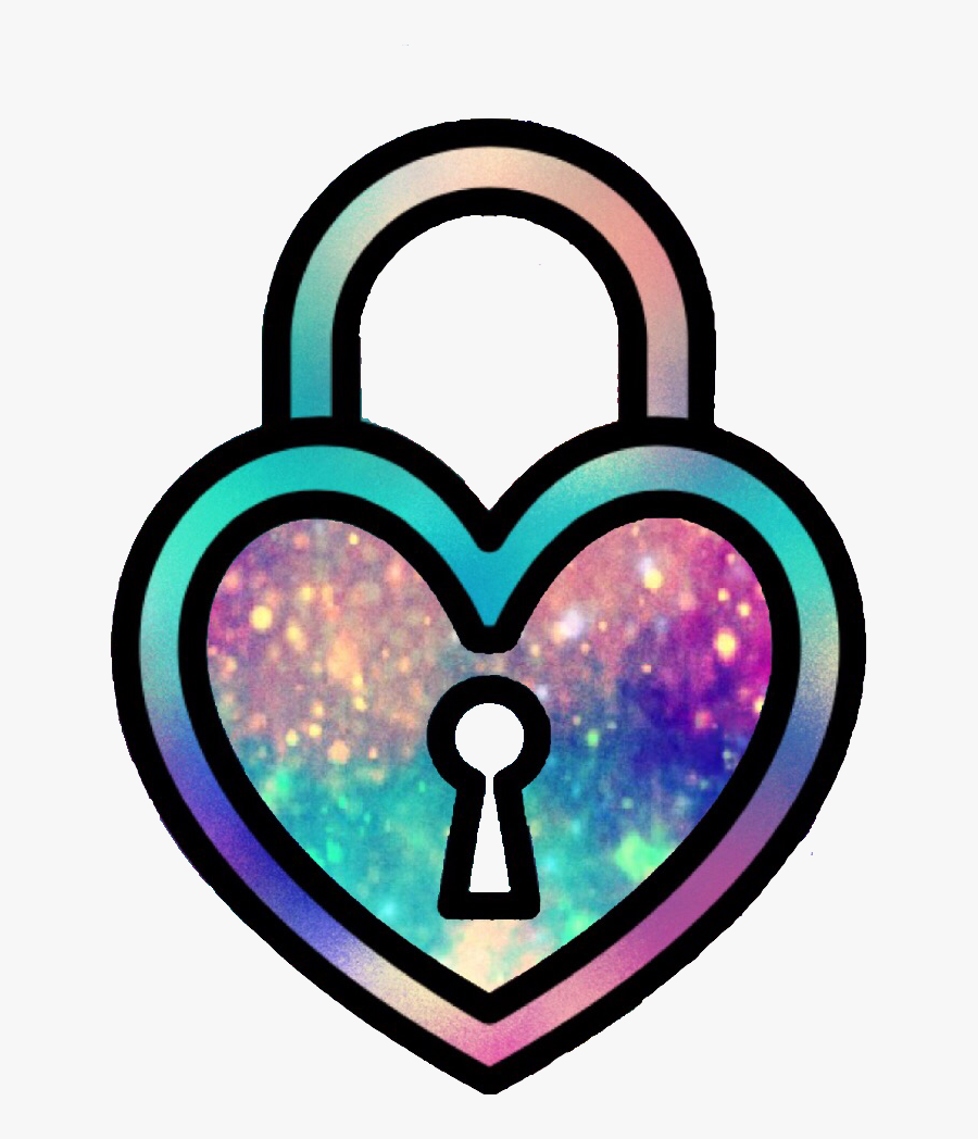 #ftedtickers #heart #love #locks #pastel #glitter #sparkle - Heart, Transparent Clipart