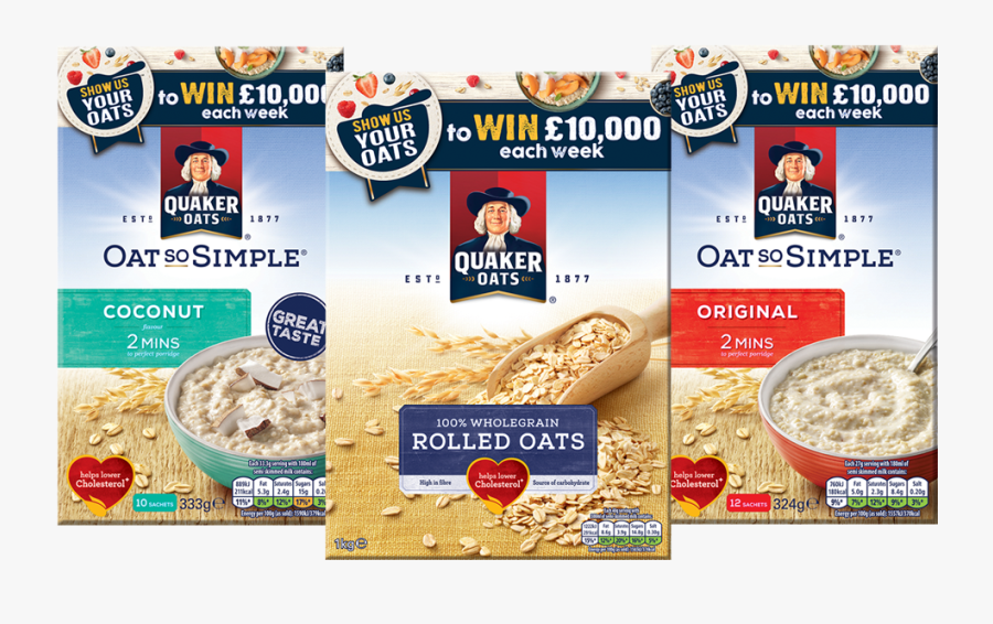 Quaker Oats Coconut Promotion - Breakfast Cereal, Transparent Clipart