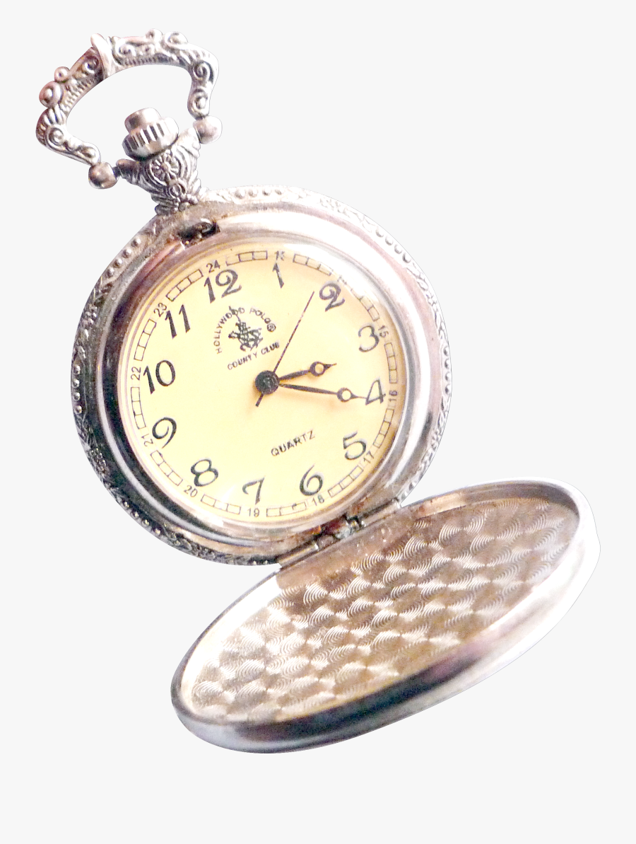 Pocket Watch Clock - Pocket Watch Transparent Background, Transparent Clipart