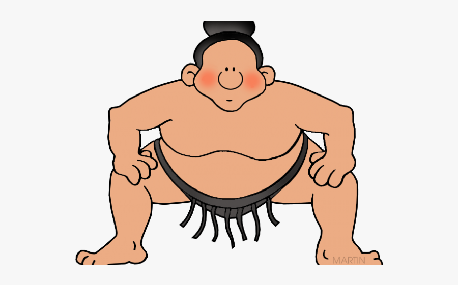 Transparent Sumo Wrestler Cartoon, Transparent Clipart