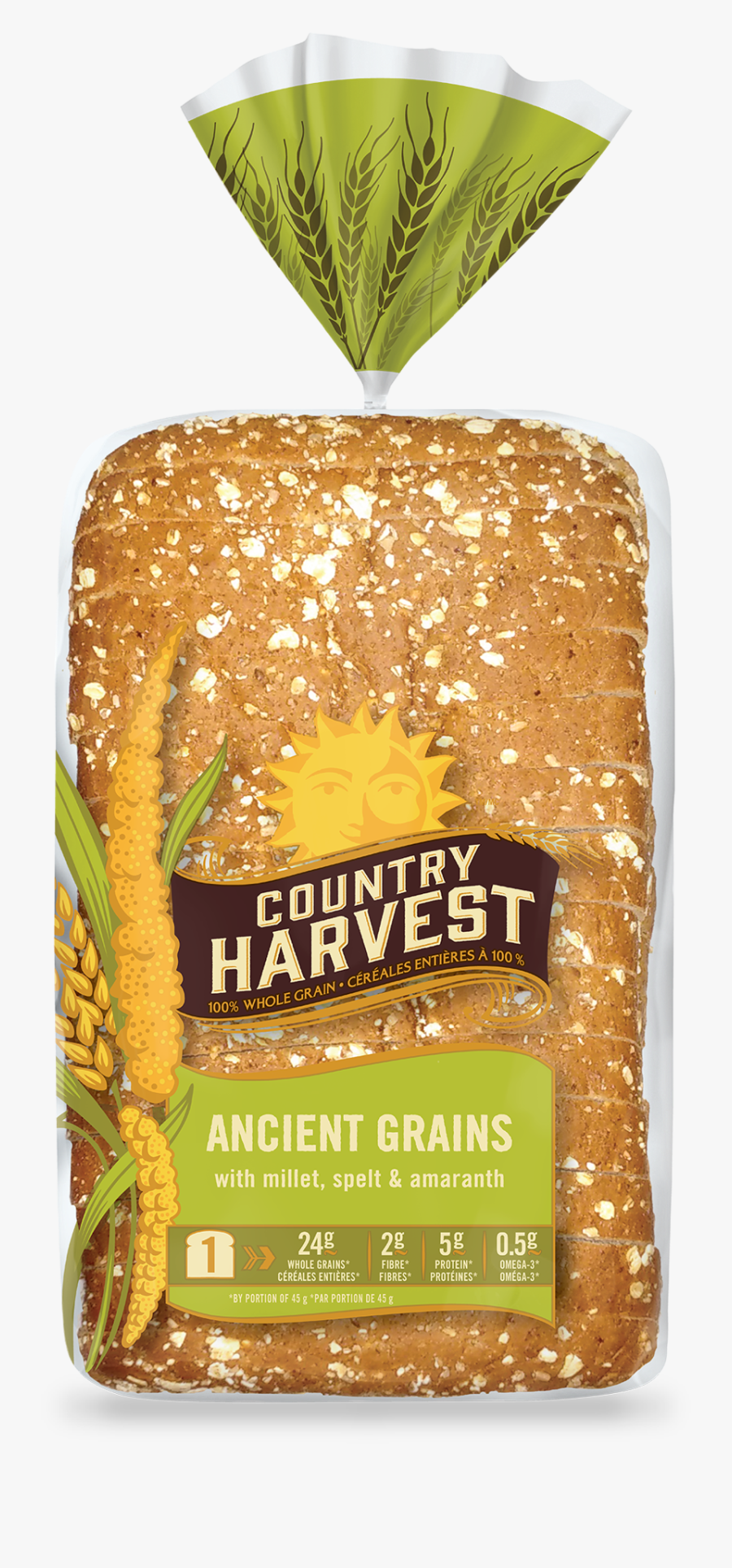 Ancient Grains Cliparts - Country Harvest Ancient Grains Bread, Transparent Clipart