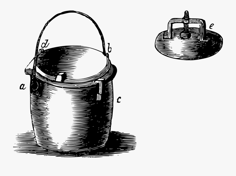 Old Cartoon Image Of A Pressure Cooker - Pressure Cooker, Transparent Clipart