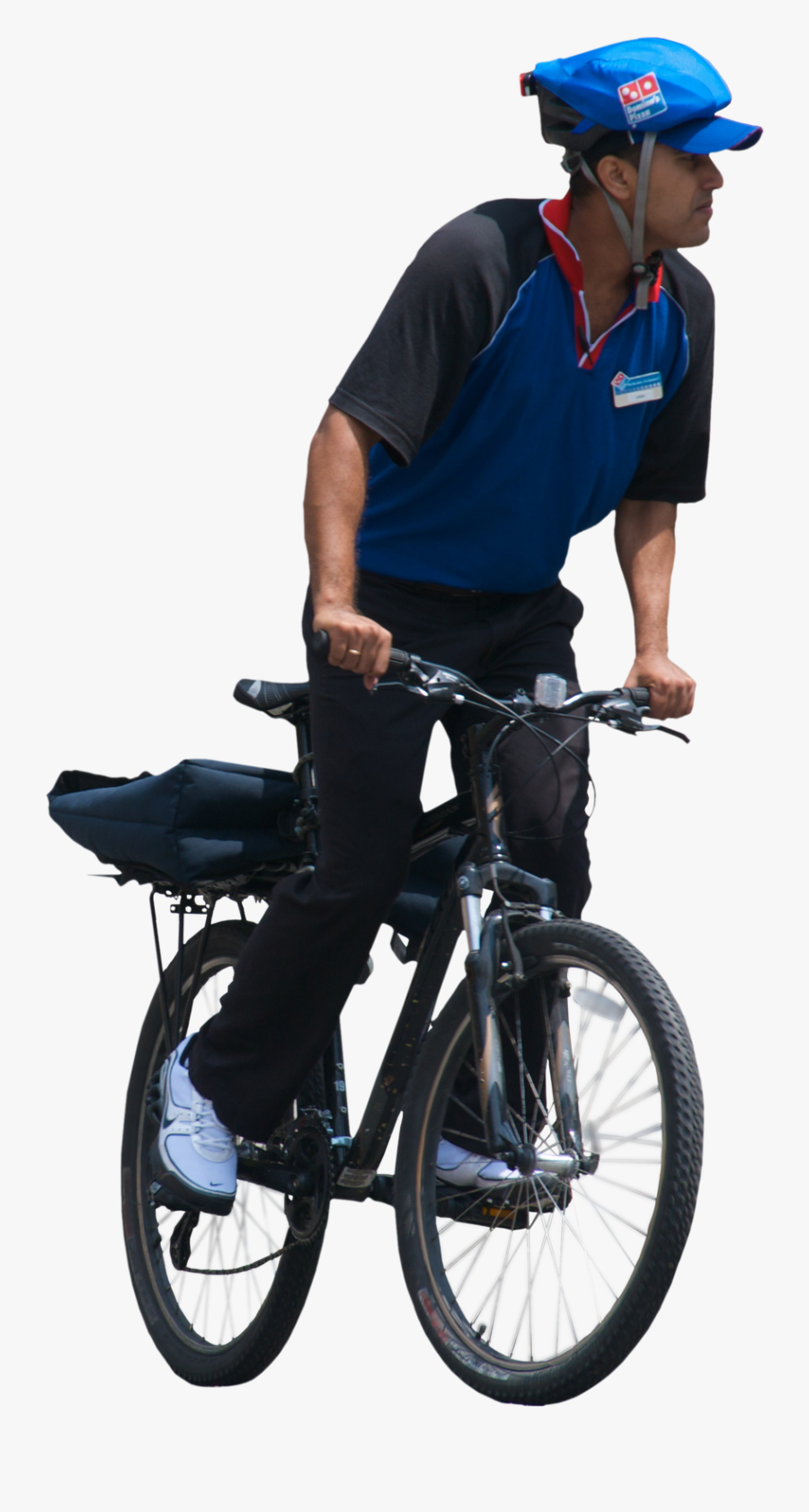 Man Riding Bicycle Png, Transparent Clipart