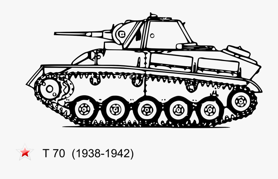 Tank Clipart Turret - World War 2 Tank Clipart, Transparent Clipart