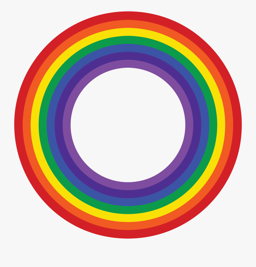 Free Clipart Of A Rainbow Border - Circle, Transparent Clipart