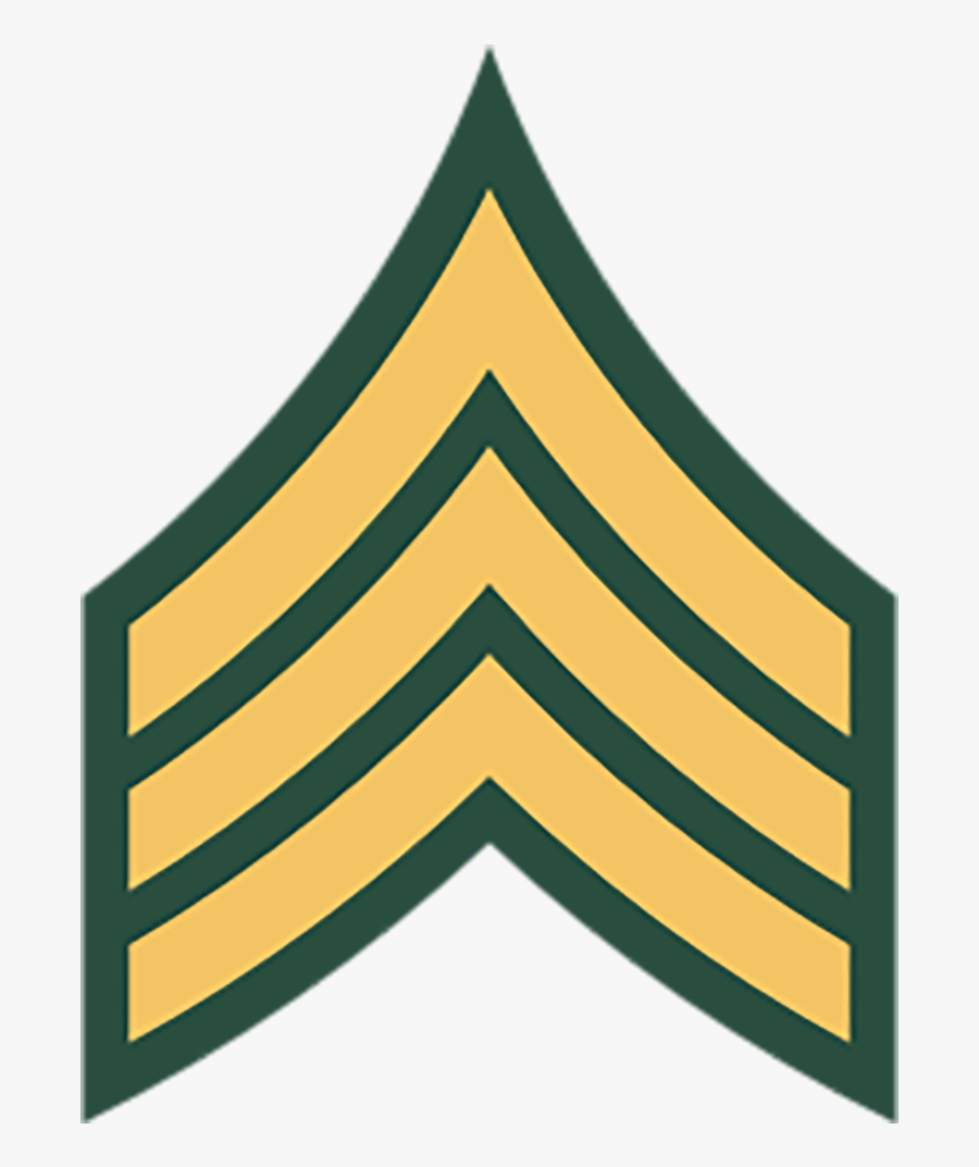 E-5 Sergeant - Rank Sergeant, Transparent Clipart