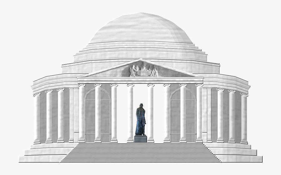 Thomas Jefferson Memorial Lincoln Memorial Monument - Statue, Transparent Clipart