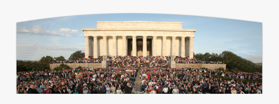 Transparent Lincoln Memorial Png - Easter Sunrise Service Dc 2019, Transparent Clipart