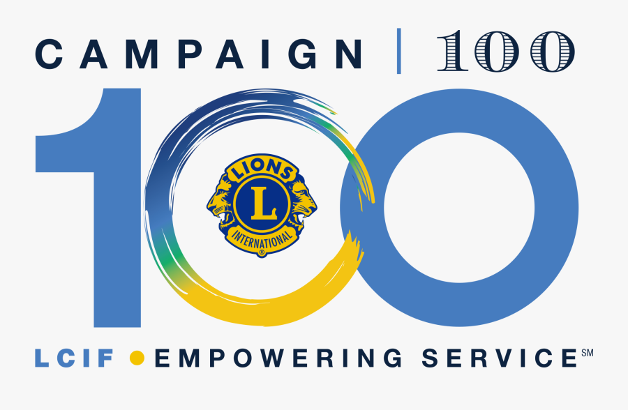 Logo With Text For Campaign - Lions Club International Foundation Lcif, Transparent Clipart