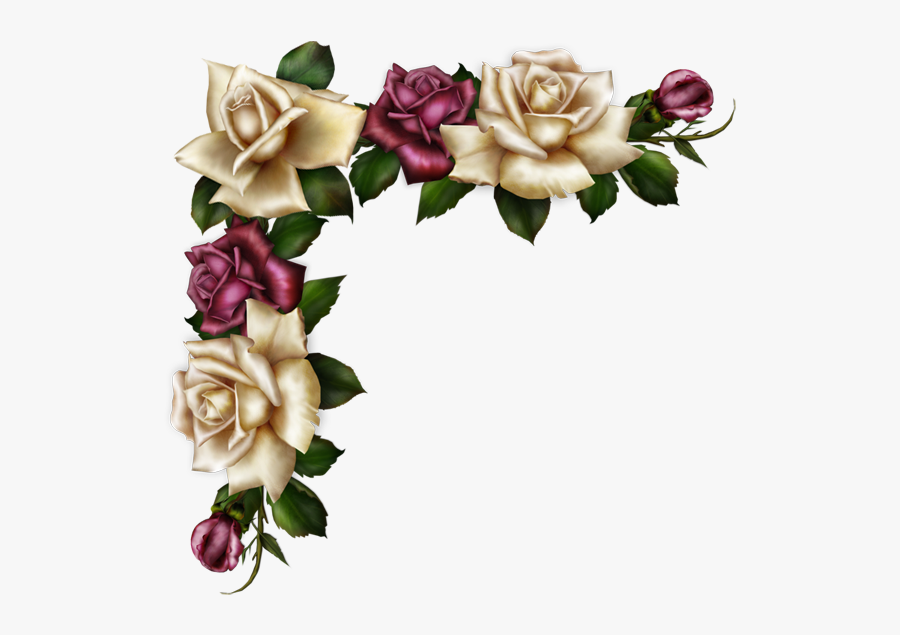 Forget Me Not Clipart Corner Border - Good Morning Happy Mothers Day Gif, Transparent Clipart