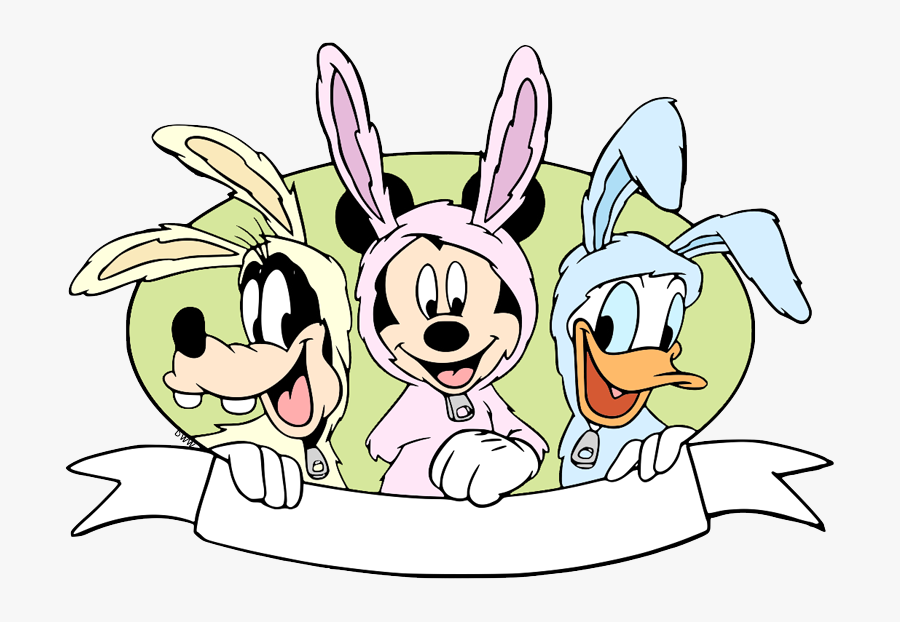 Mickey Mouse Easter Coloring, Transparent Clipart