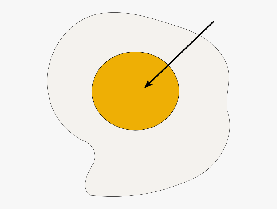 Fried - Egg - Drawing - Cartoon Picture Of A Yolk, Transparent Clipart