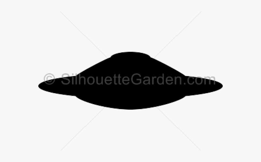 Transparent Saucer Clipart - Flying Saucer Silhouette, Transparent Clipart