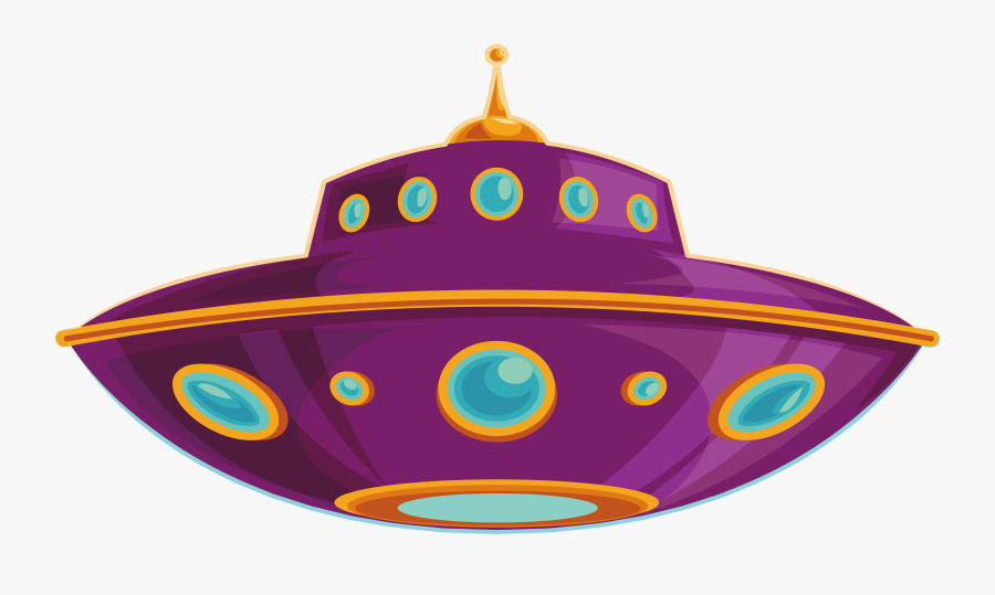 Unidentified Flying Object Flying Saucer Cartoon - Flying Saucer Cartoon Png, Transparent Clipart