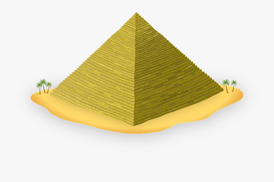Pyramid, Egypt, Ancient, Egyptian, Architecture, Yellow - Transparent Pyramid Cartoon, Transparent Clipart