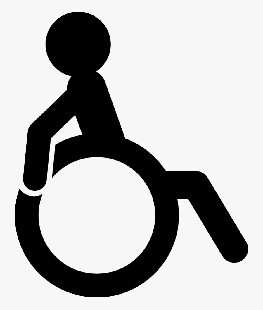 Disabled Handicap Symbol Png - Siluetas De Personas Con Discapacidad, Transparent Clipart