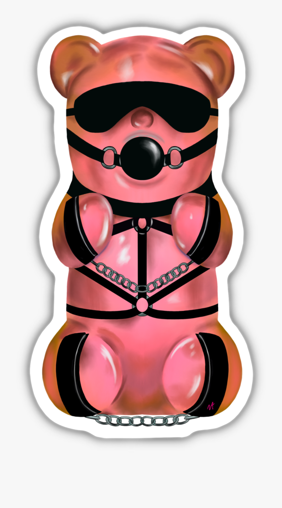 Hardcore™ Pixie Dust Sticker - Teddy Bear, Transparent Clipart