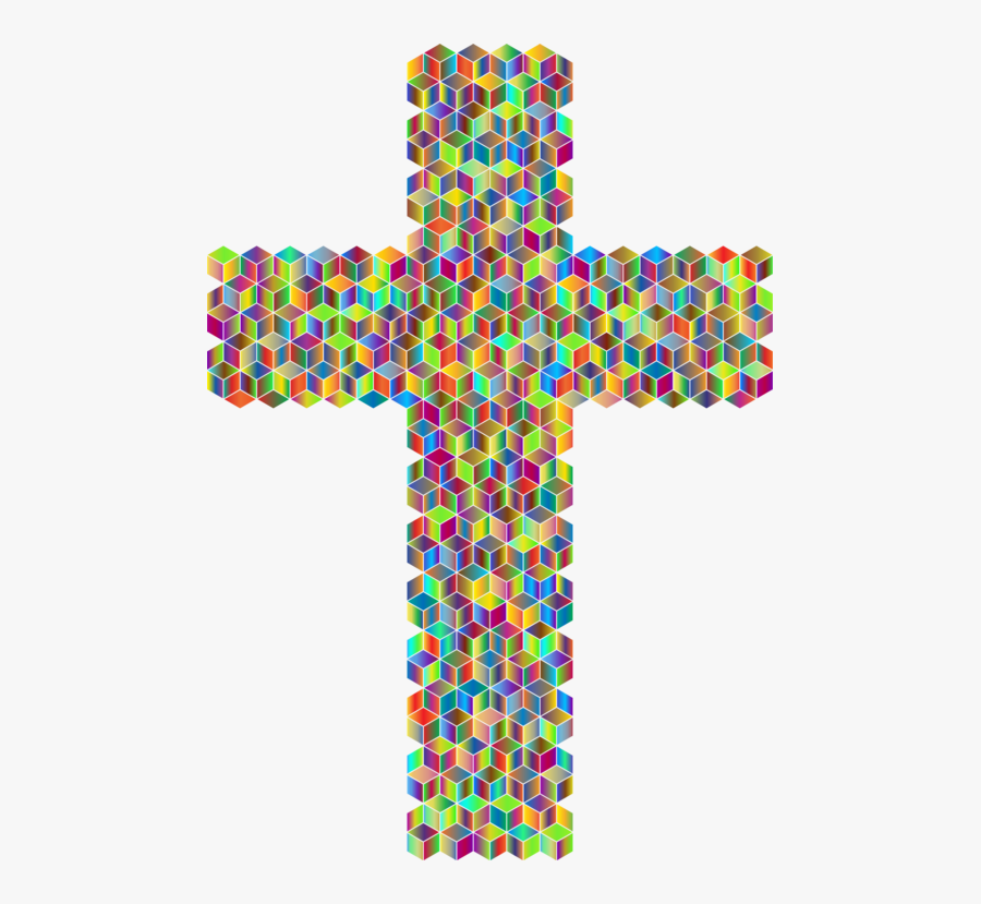 Symbol,cross,christian Clip Art - Cross Clip Art Colorful, Transparent Clipart