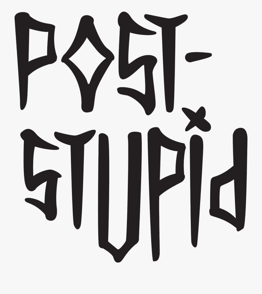 Post Stupid Font, Transparent Clipart