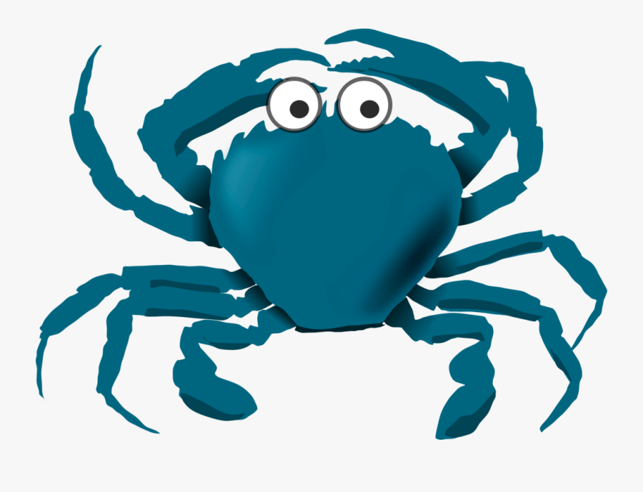 Chesapeake Blue Crab Drawing Cartoon Decapods Cc0 - Clip Art Blue Crab, Transparent Clipart