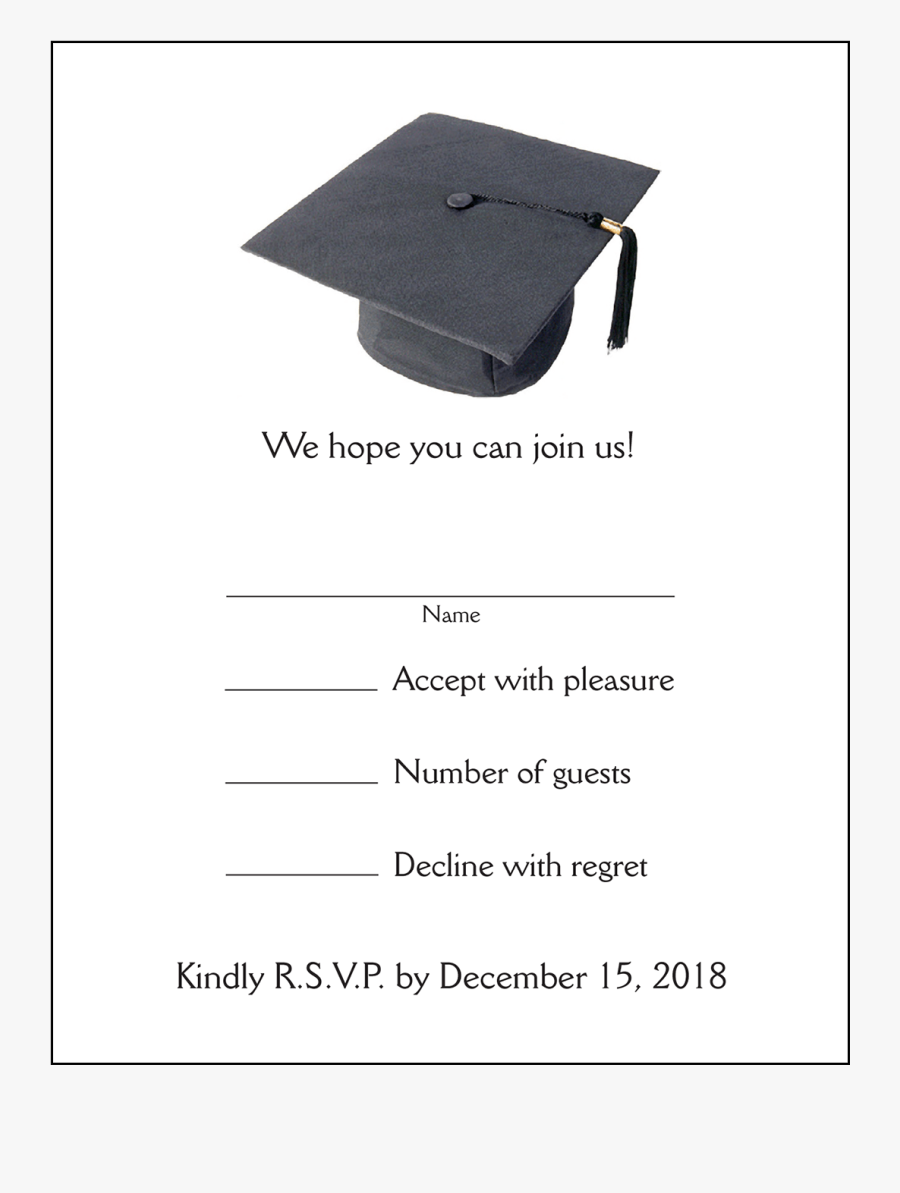 Clip Art Party Invitation Grad Ipv - Graduation Cap, Transparent Clipart