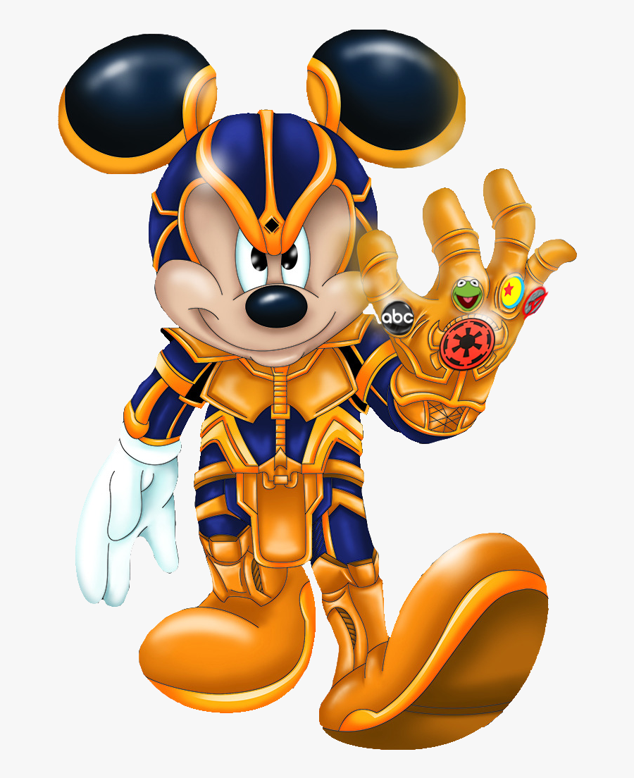 Abc Ex Cartoon Animated Cartoon Mascot Clip Art - Mickey Mouse Infinity Gauntlet, Transparent Clipart