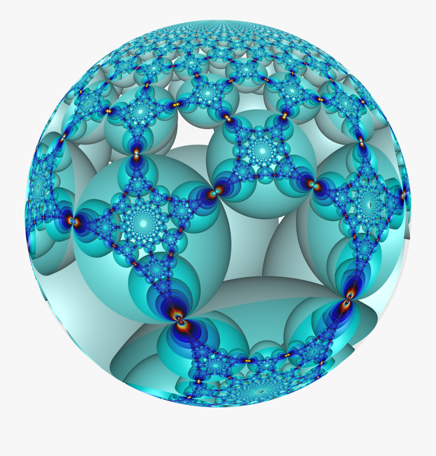Hyperbolic Honeycomb 4 4 I Poincare, Transparent Clipart