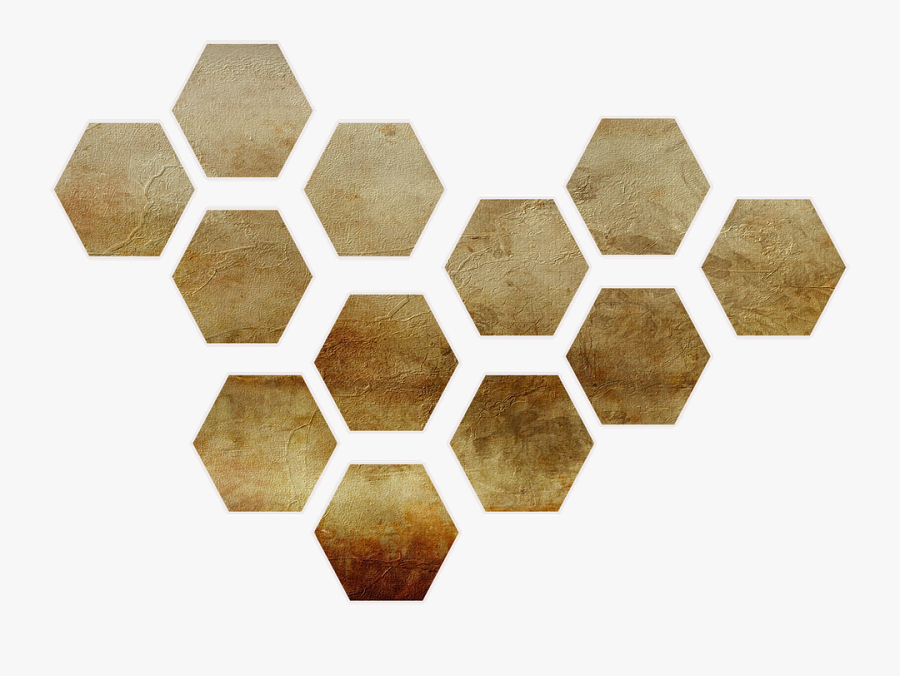 Shape, Honeycomb, Gold, Paper, Scrap, Scrapbooking - Connected Car Iot Applications, Transparent Clipart