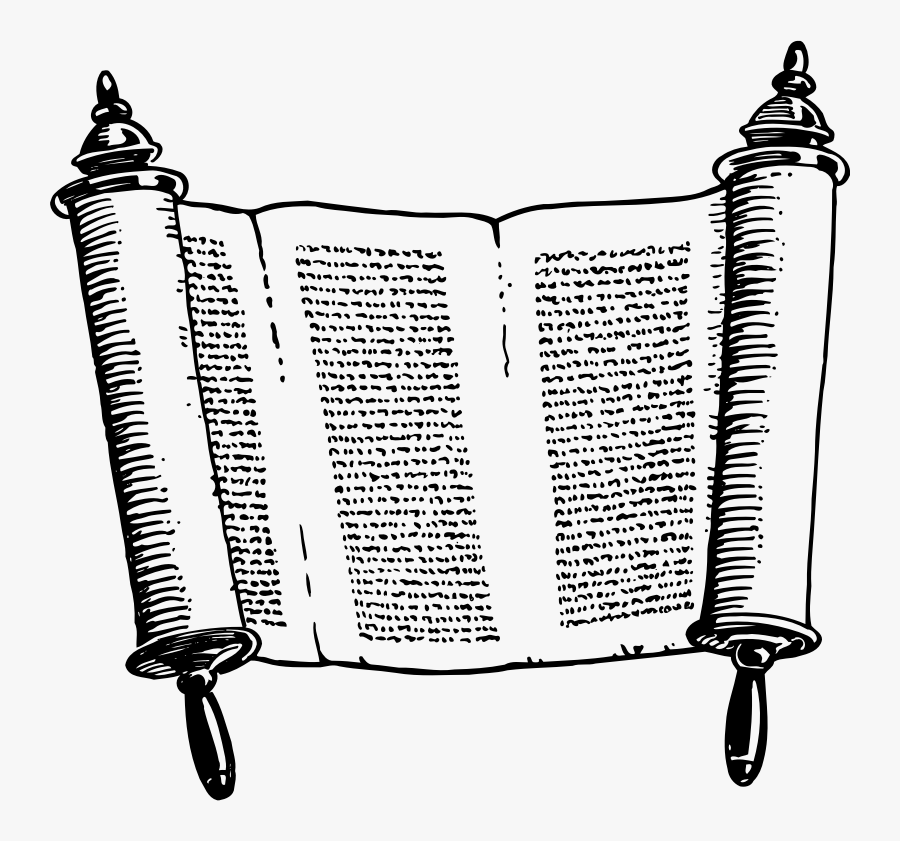 Area,text,line - Torah Black And White, Transparent Clipart