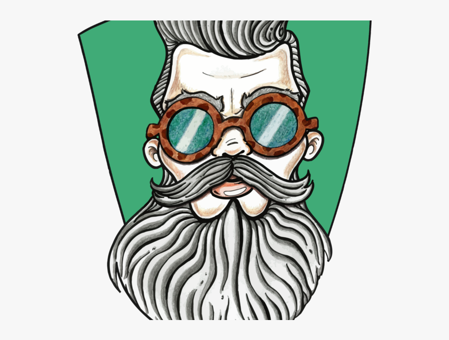 Con Fondo Unisex T Shirt By Lu Ⓒ - Bearded Man Tshirt Design Png, Transparent Clipart