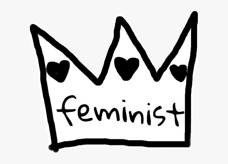 #queen #feminist #crown #tumblr - Heart, Transparent Clipart
