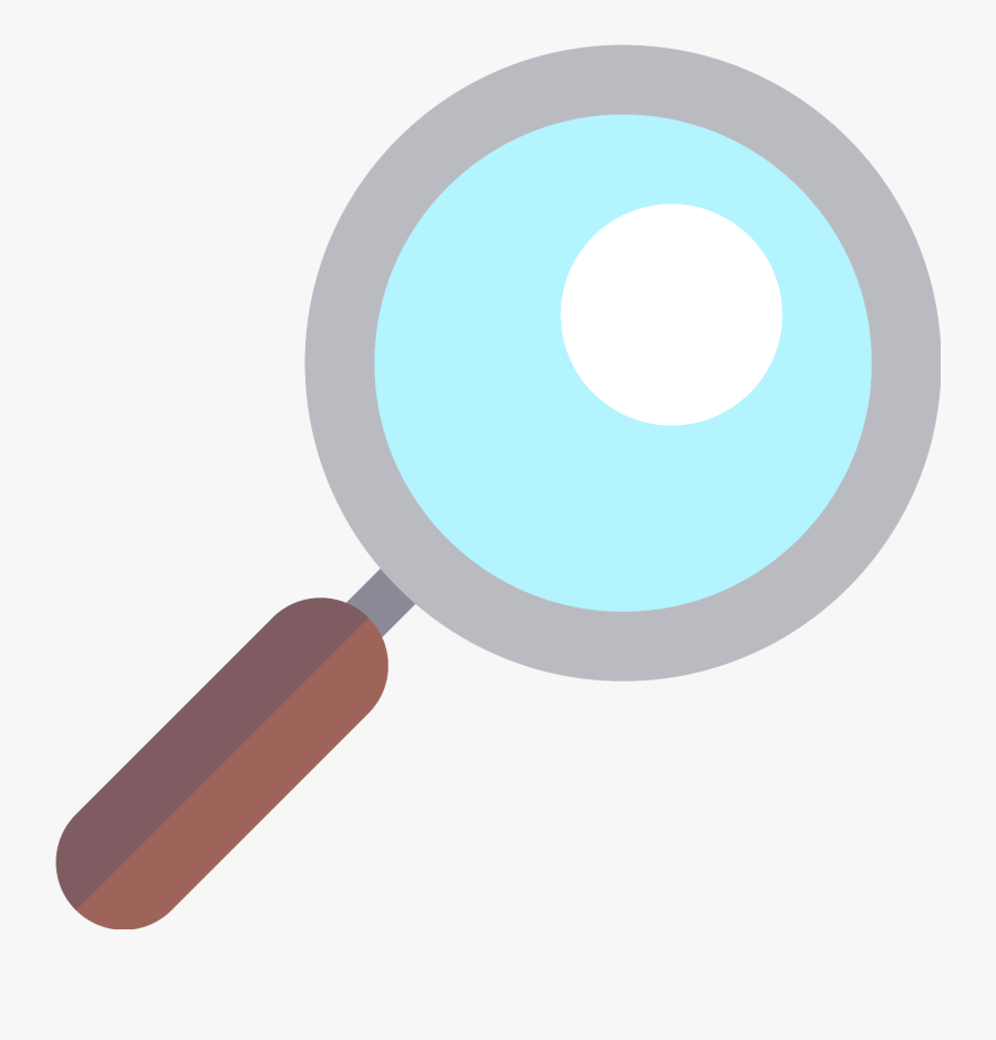 Graphic Design Designer Creative - Magnifying Glass Vector Flat, Transparent Clipart