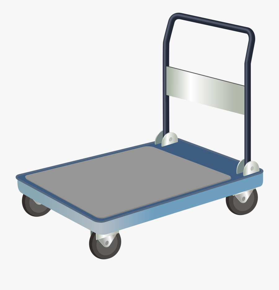 Cart Clipart Hand Cart - Dolly Cart Clipart, Transparent Clipart