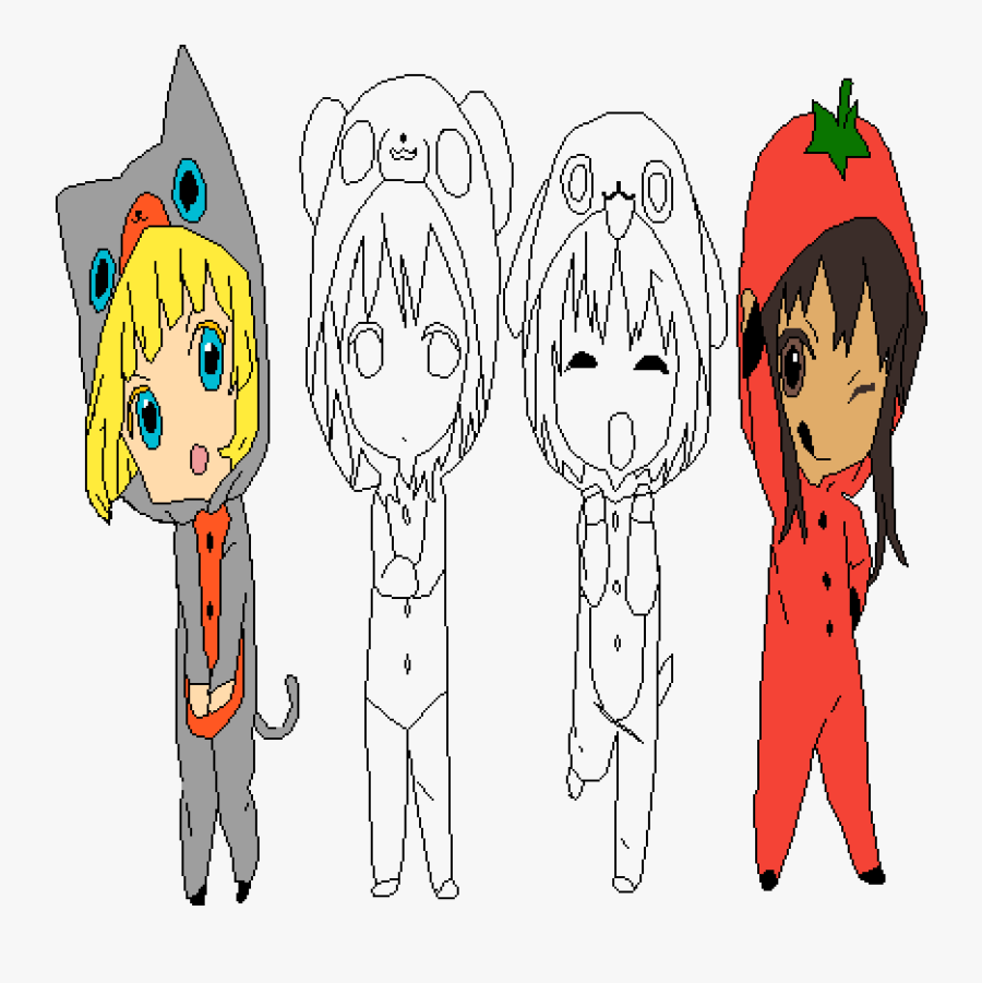 Pixilart Cat By Nightmare - Cartoon, Transparent Clipart