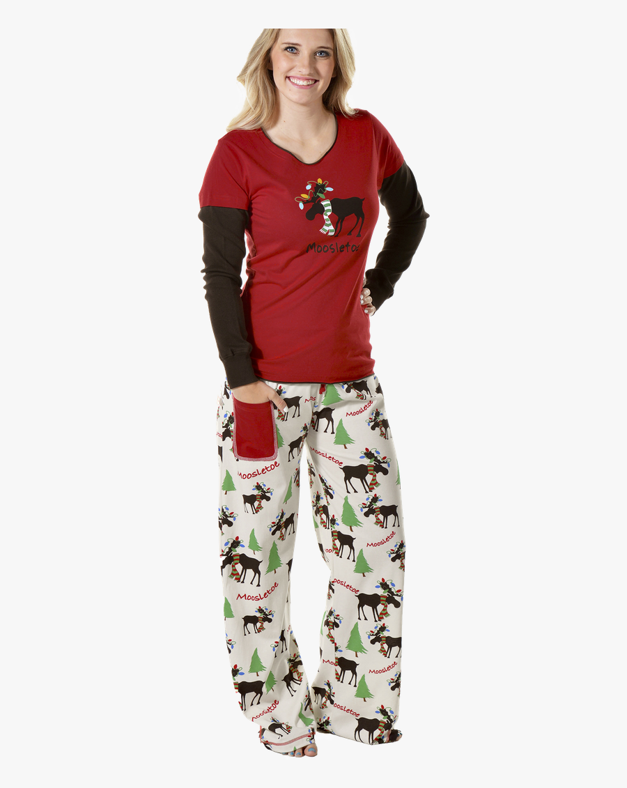 Transparent Putting On Pajamas Clipart - Sporty Pajama Womens, Transparent Clipart